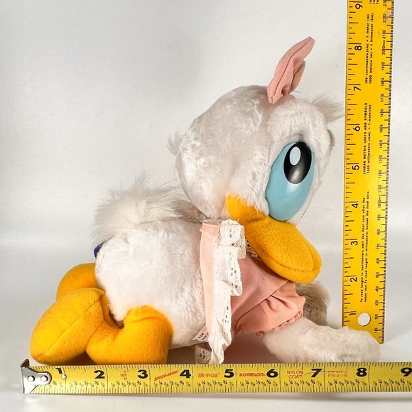Vintage Disney Baby Donald Daisy Duck Plush Stuffed Crawling Disneyland Lot of 2 - Picture 16 of 16